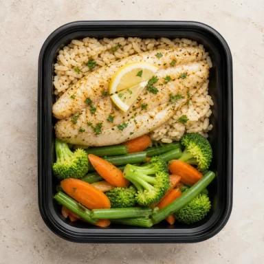 Tilápia com Legumes